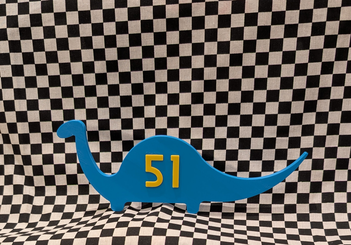 51 Dino Hat Wall Sign