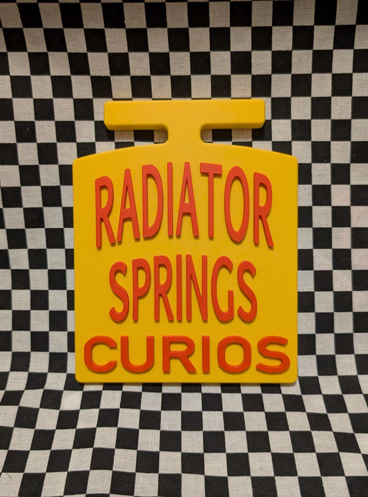Lizzie's Radiator Springs Curios Wall Sign