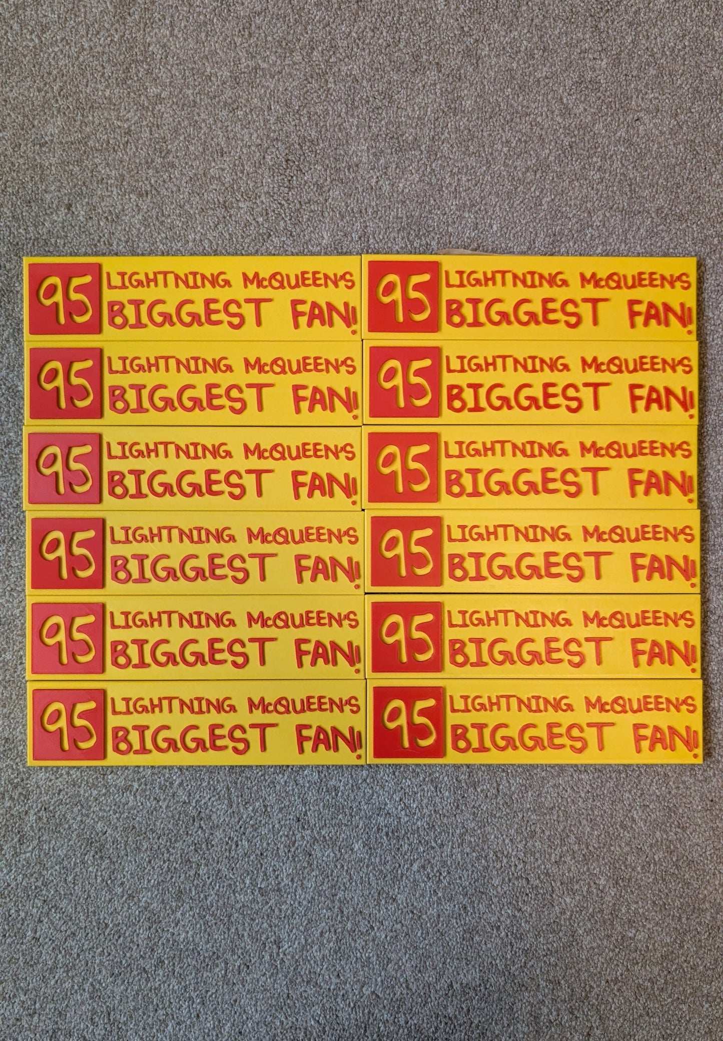 Lightning's Biggest Fan Wall Sign - MATERS JUNKYARD