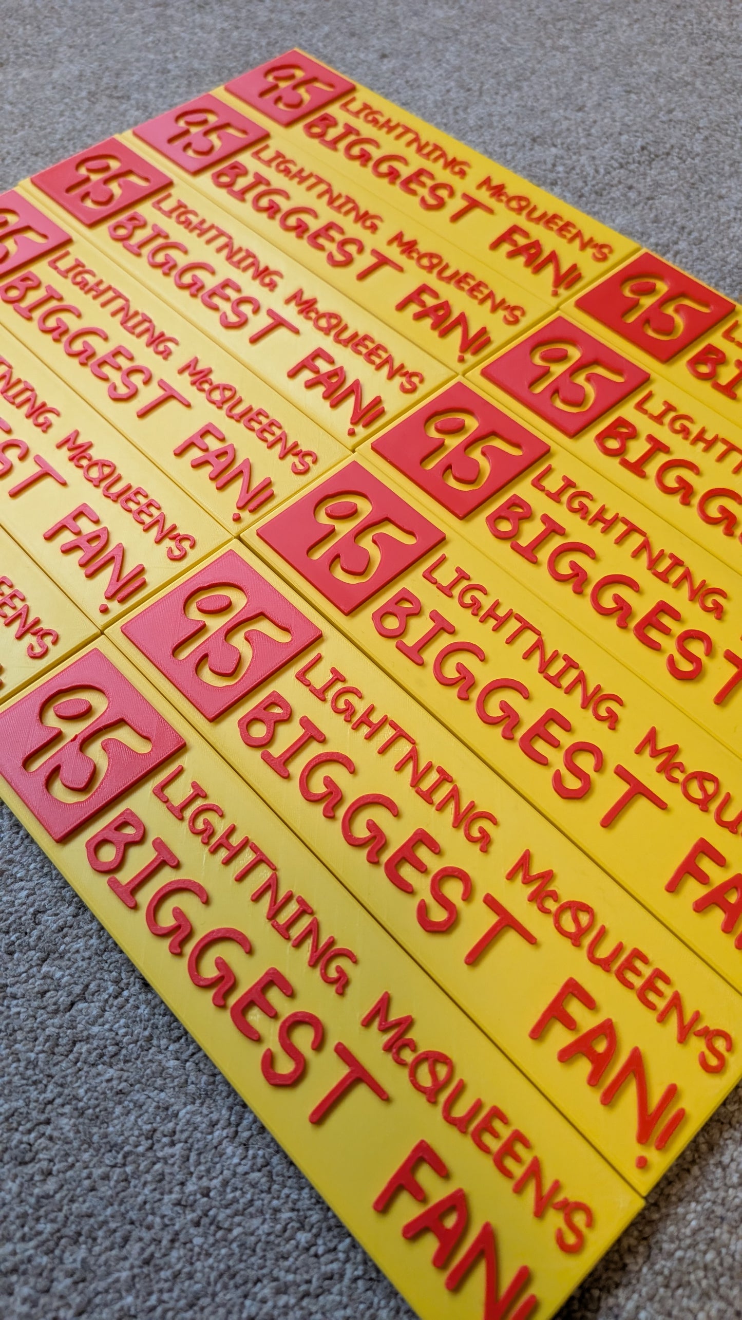 Lightning's Biggest Fan Wall Sign - MATERS JUNKYARD