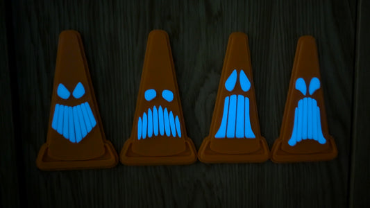 Cozy Cone Motel Halloween Glow in the Dark Wall Signs