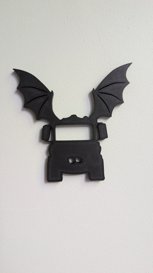 Bat Wings Mater Small Wall Sign