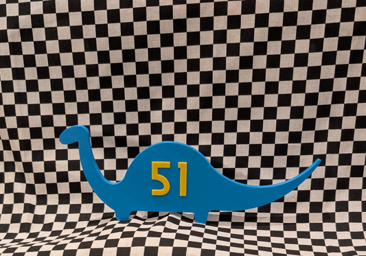 51 Dino Hat Wall Sign